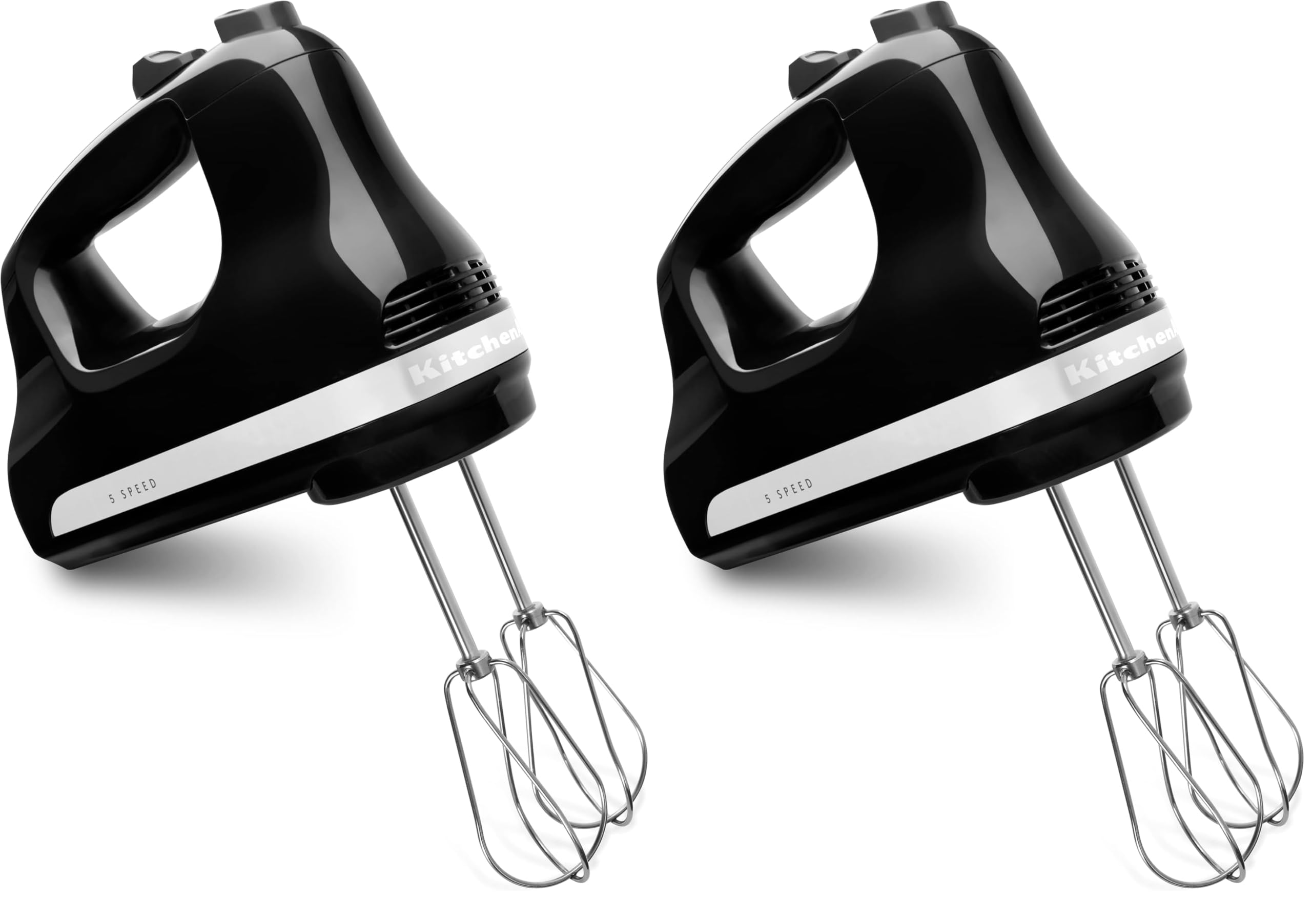 KitchenAid 5 Ultra Power Speed Hand Mixer KHM512,Onyx Black,(Pack of 2)