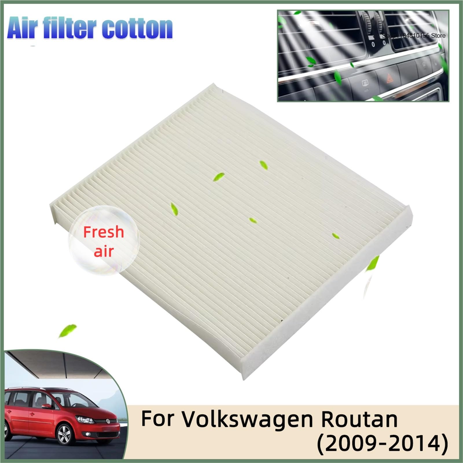 Filtro aria abitacolo per auto adatto per Volkswagen Routan Filters in fibra di carbonio CF10743 27277-AR025 7B0819644 XC25870 AQ1119 Filtro Abitacolo ai Carboni Attivi Filtro aria cab(2pcs)