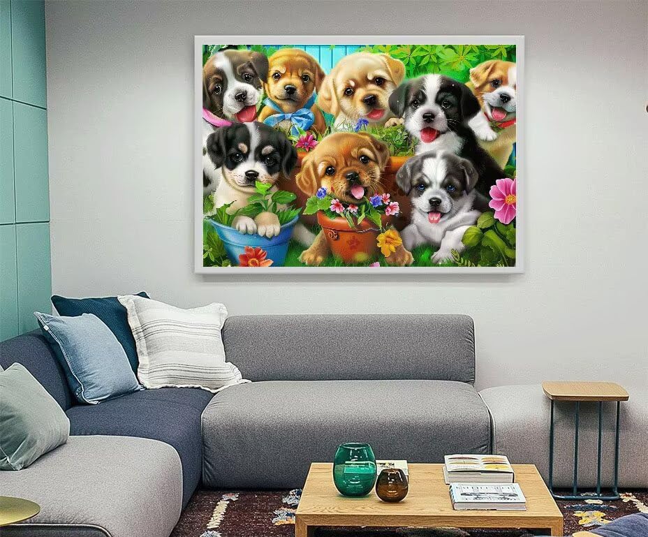 Peinture Diamant Chien anti-stress : loisirs créatifs adultes avec kit complet