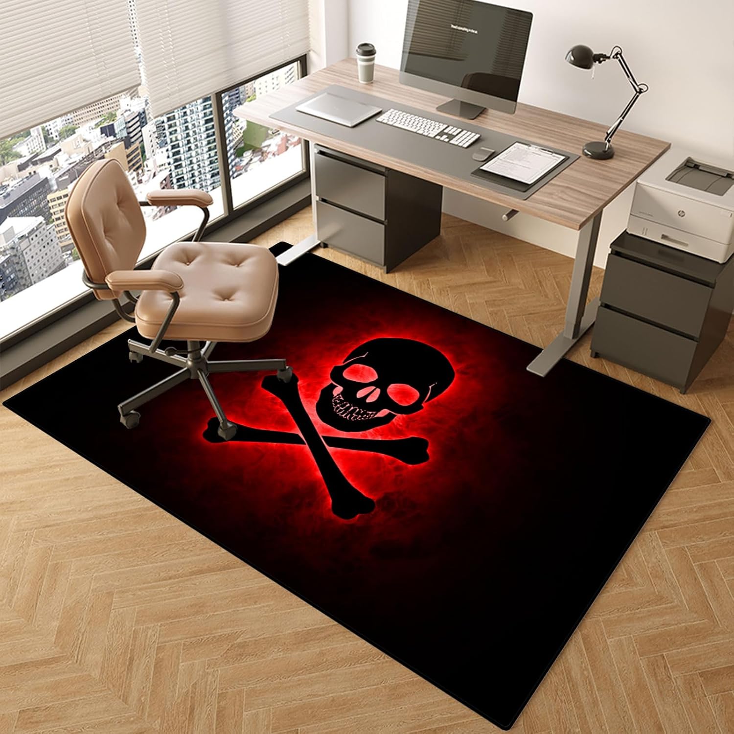 Desk Chair Mat for Carpet and Hardwood Floor 140 x 180 cm Non Slip Gaming Chair Mat for Office Chair Protector Mat for Comter Desk Chair Ideal for Home Office and Gaming Room