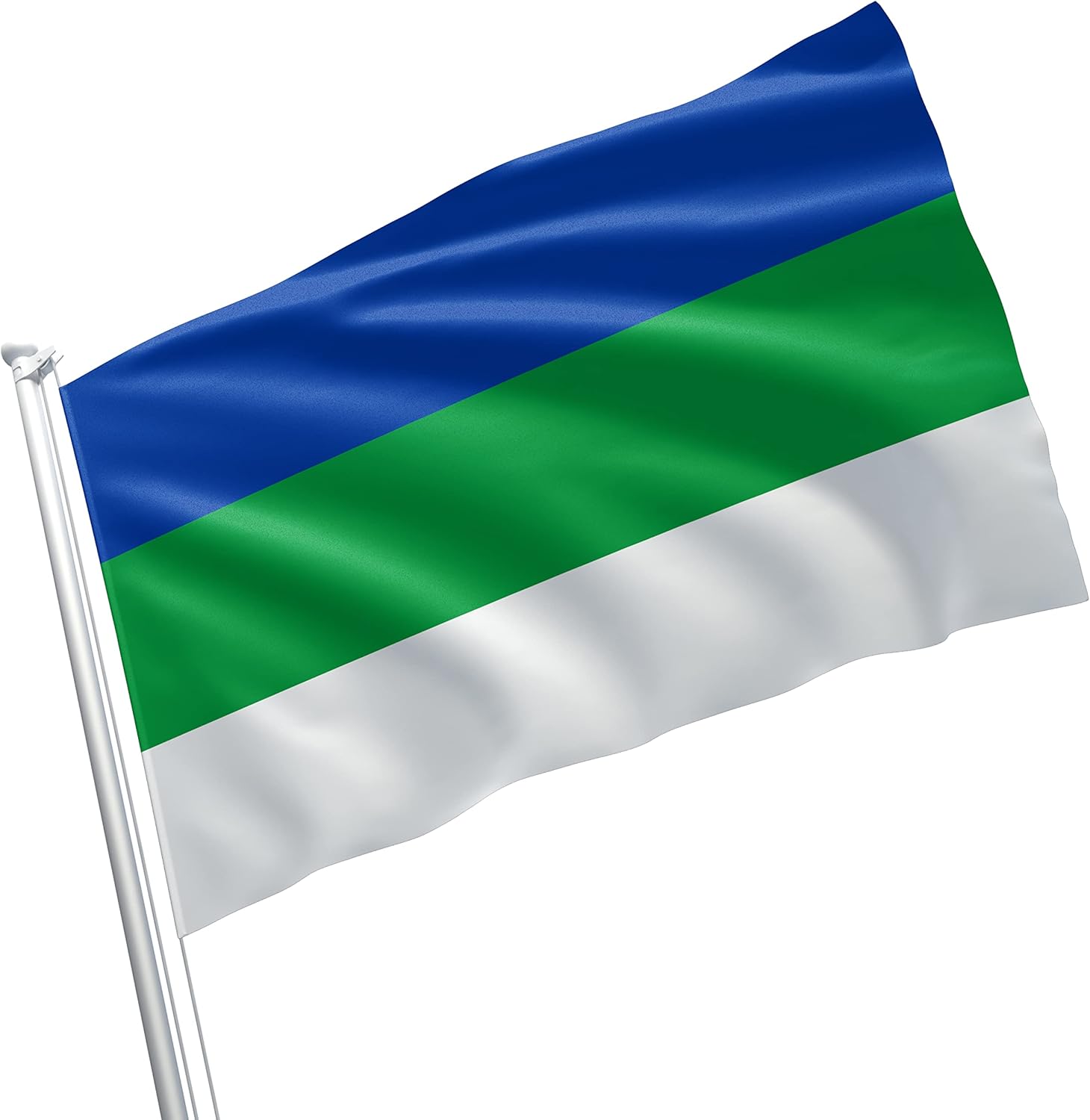 Republic of Ingushetia 3x5 Flag Banner Vivid Color Double Stitched Brass Grommets (Republic of Ingushetia)