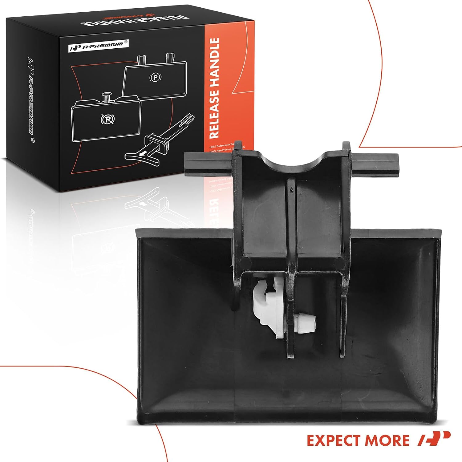 A-Premium Parking Brake Release Handle Compatible with Dodge Ram 1500 2002-2005, Ram 2500 3500 2003-2005, Textured Black, Replace# WL85XDVAB