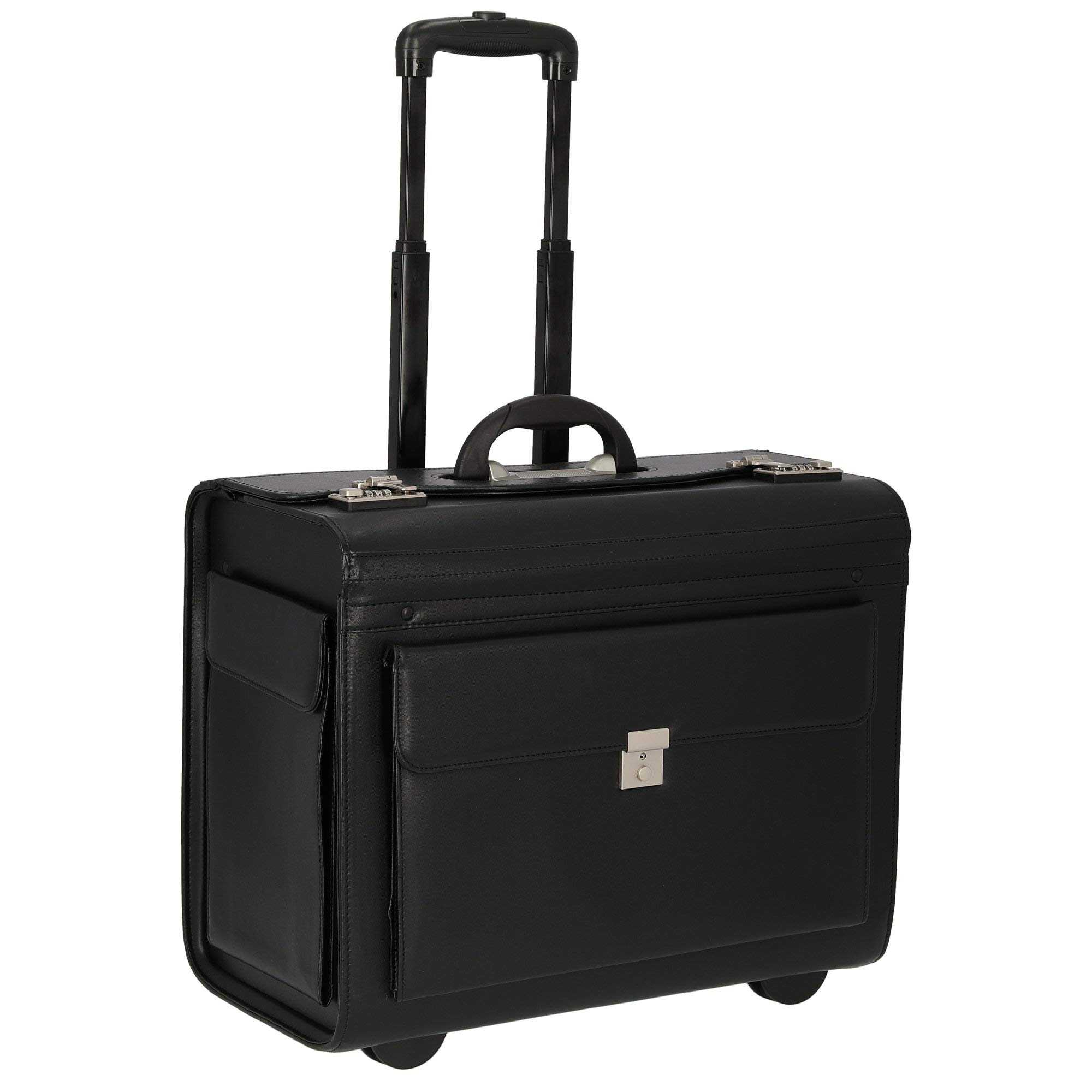 Pilotenkoffer 2-Rollen-Businesstrolley 50 cm schwarz