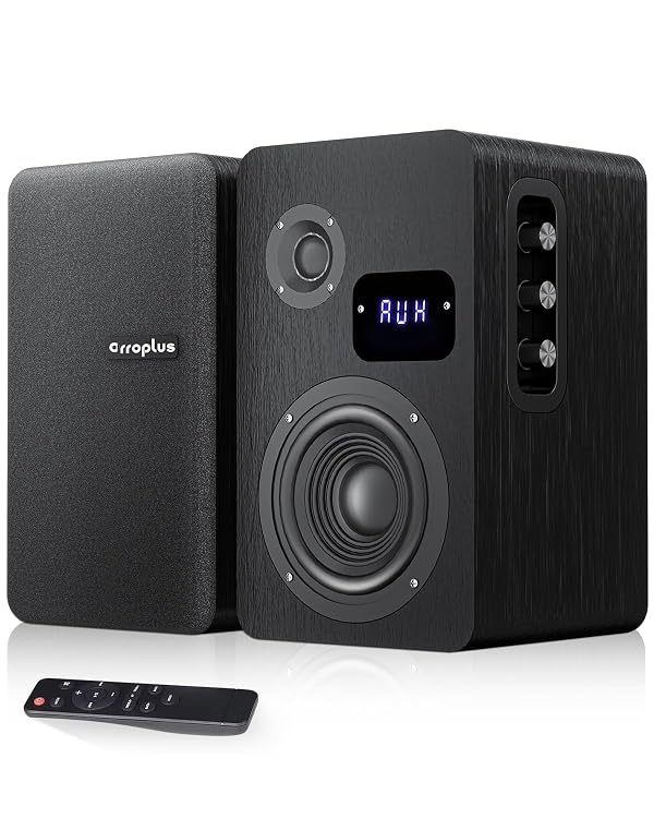 Orroplus Powered Bookshelf Speakers for Turntable, 40W*2, 4 Inch Woofer by Orroplus - Used condition - US$69.91