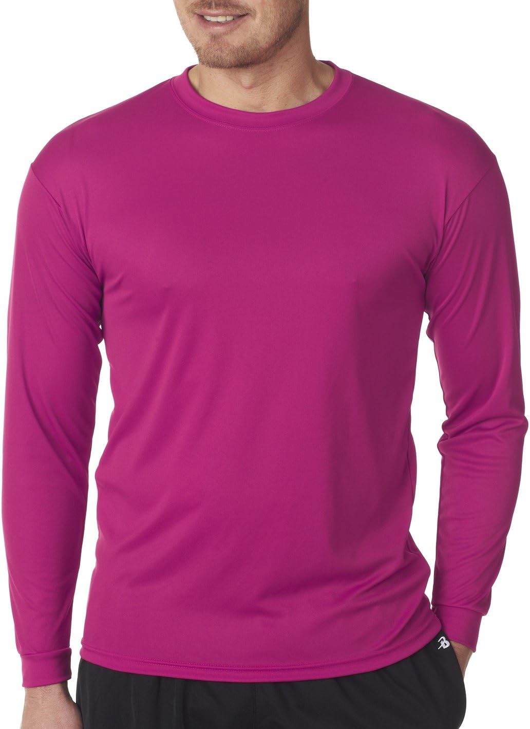 C2 Sport 5104 Men's 100% Poly Performance Long-Sleeve T-Shirt Hot Pink XL