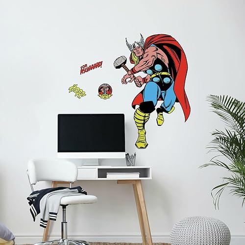 RoomMates RMK5050GM Marvel Classic Thor Comic - Adhesivo de pared gigante