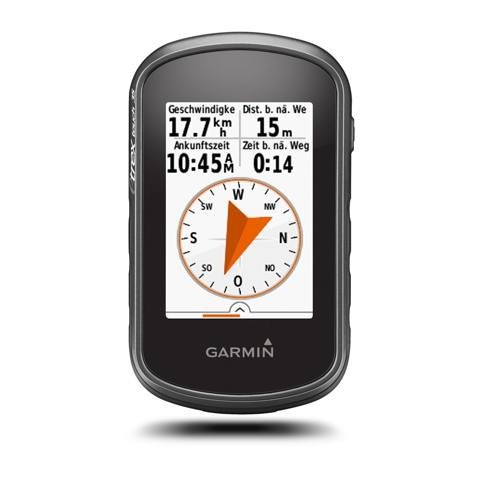 Garmin eTrex Touch 35 - GPS-Outdoor-Navigationsgerät mit Topo Active Europakarte, 2,6" Farbdisplay, vorinstallierten Aktivitätsprofilen, Barometer, ANT+ Schnittstelle, 3-Achsen-Kompass und 16 h Akku, 010-01325-11, Schwarz, One Size