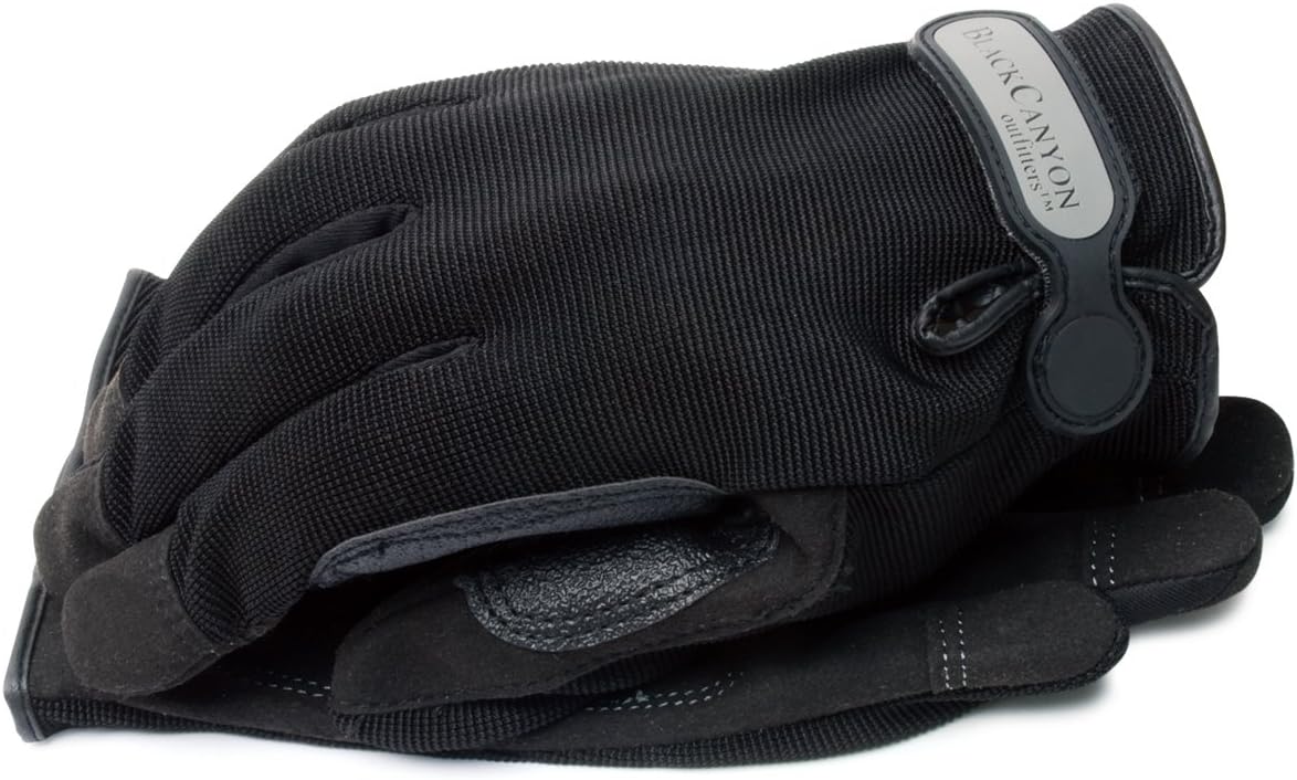 BlackCanyon Outfitters (86150/L Large General Purpose Job 1 Padded Palm Gloves with Adjustable Wrist