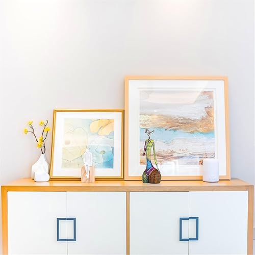 Miniatura 6 de suruim Figuras de escultura de mujer de arte abstracto, estatua colorida de personaje de yoga para decoración moderna del hogar, figura hecha a mano