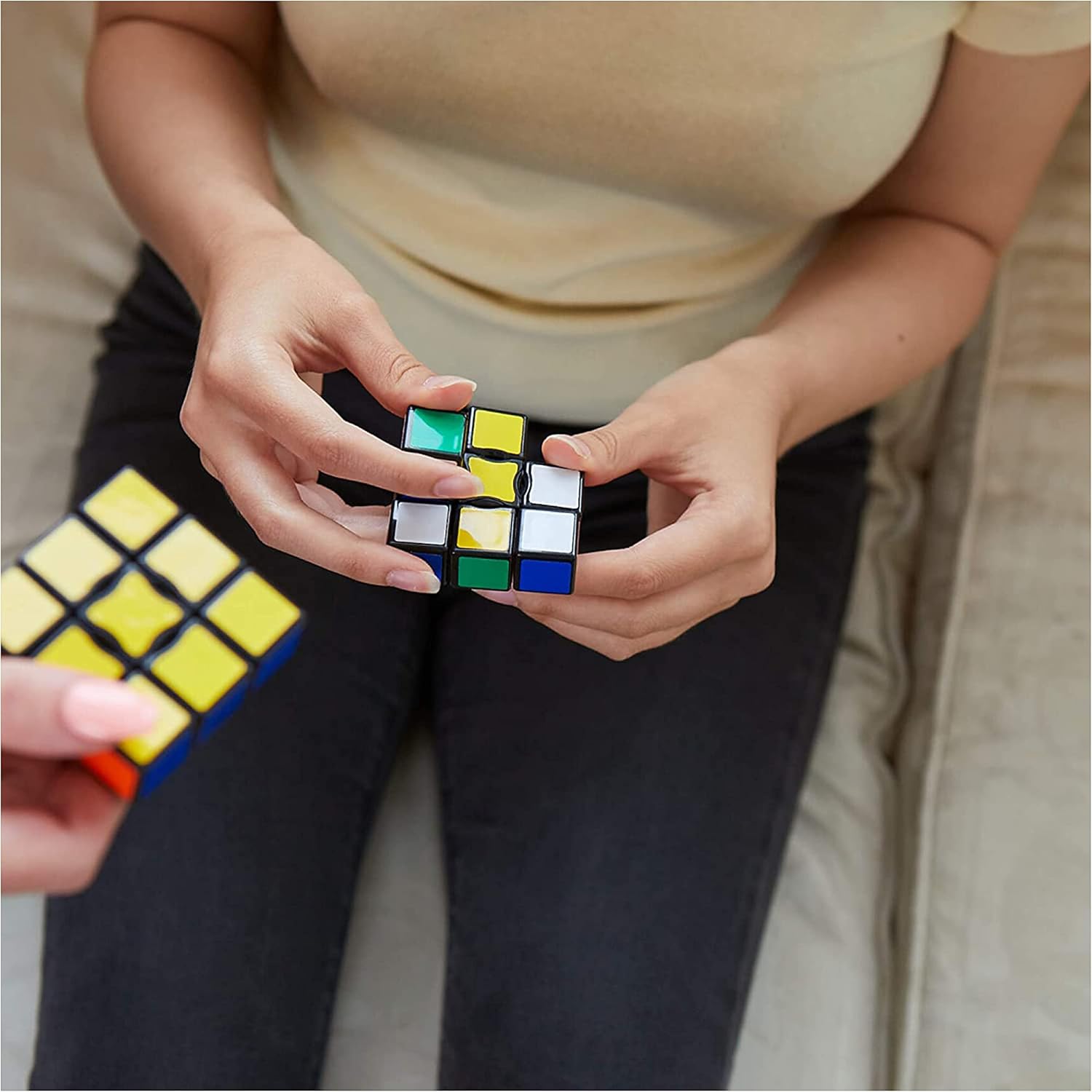 RUBIK'S, SPIN MASTER Rubik's 3x1 Edge Original Cube Beginner Professional Color Cobination Puzzle Problem Solving One Layer Suitable for Kids Age 8+