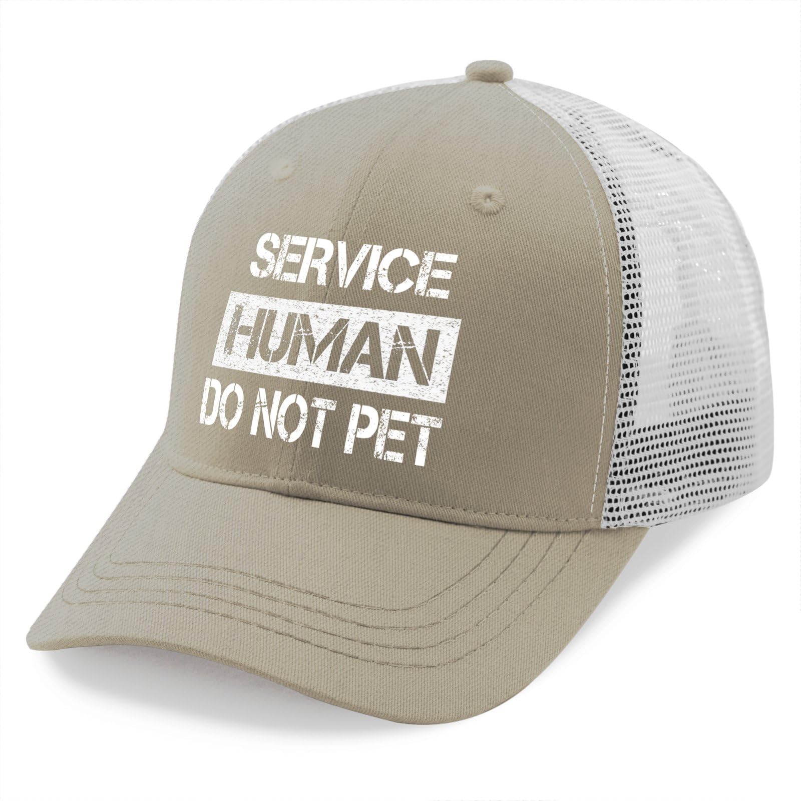 Service Human Do Not Pet Hats Cycling Caps for Son Apricot