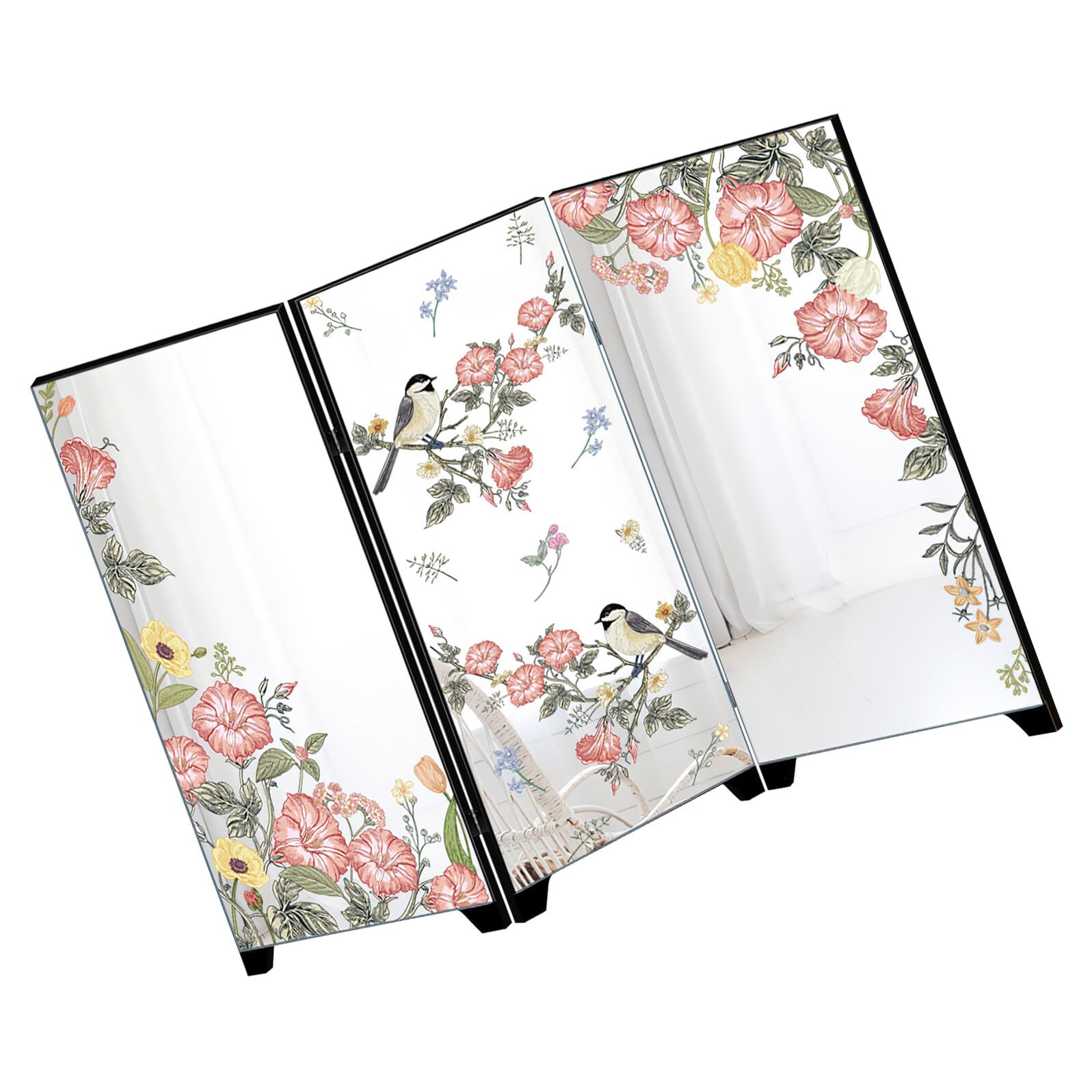Paravent pliant en acrylique WOONEKY de style chinois pour petite étagère moderne