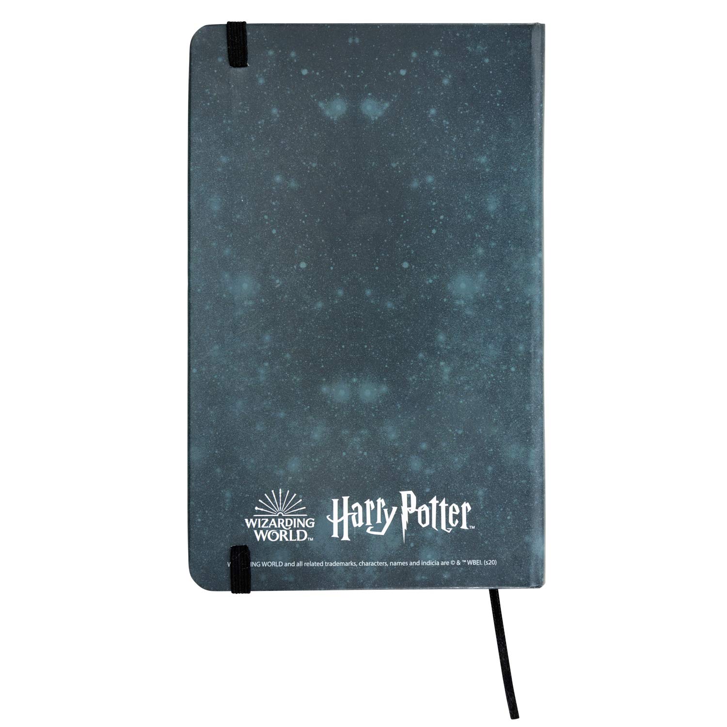 Harry Potter Deathly Hallows Notebook 80 Sheets Ruled Hard Cover with Elastic Band 13 x 21 cm, black - Image 3
