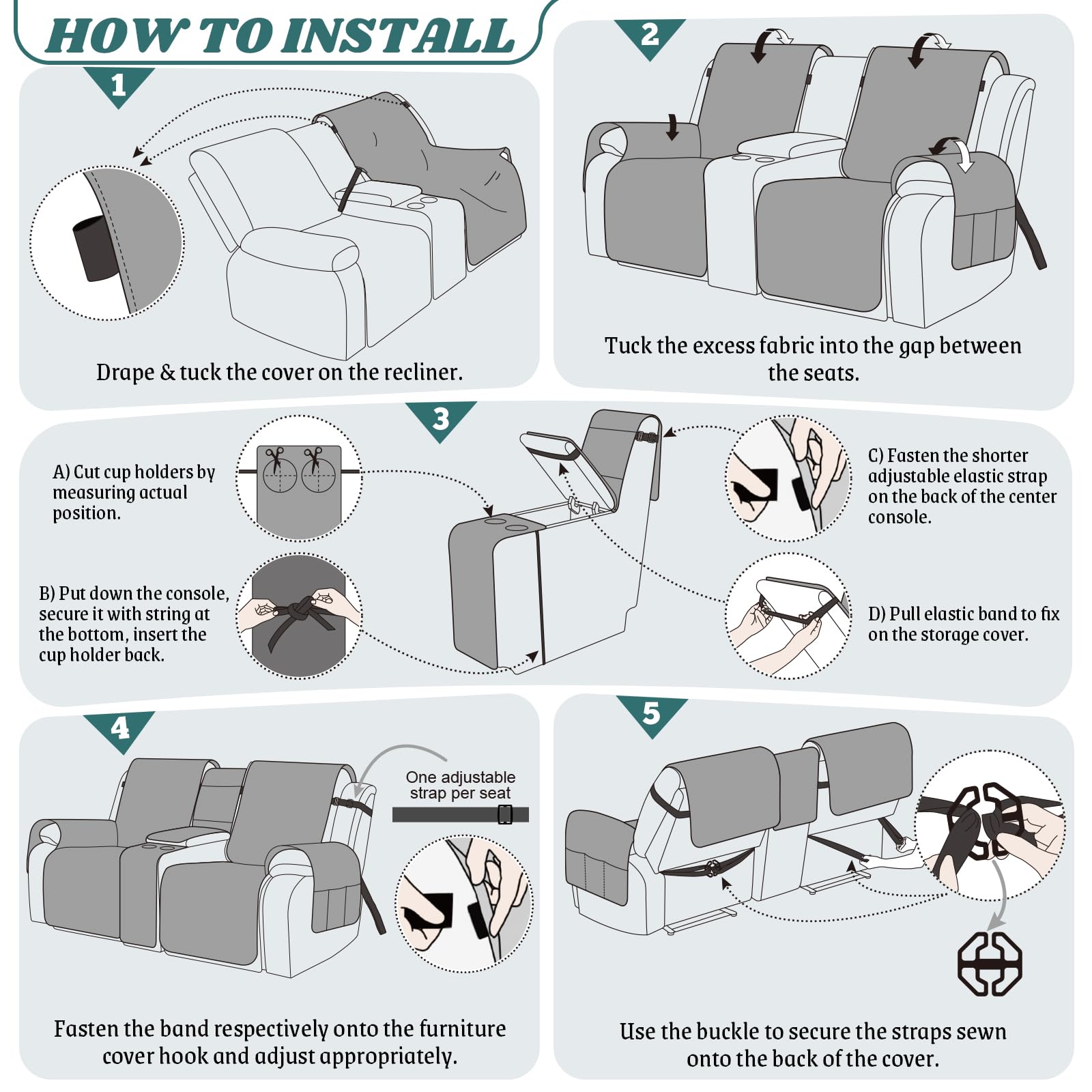 Waterproof Recliner Loveseat Cover - Protect Your Sofa -7 Waterproof Recliner Loveseat Cover - Protect Your Sofa -7