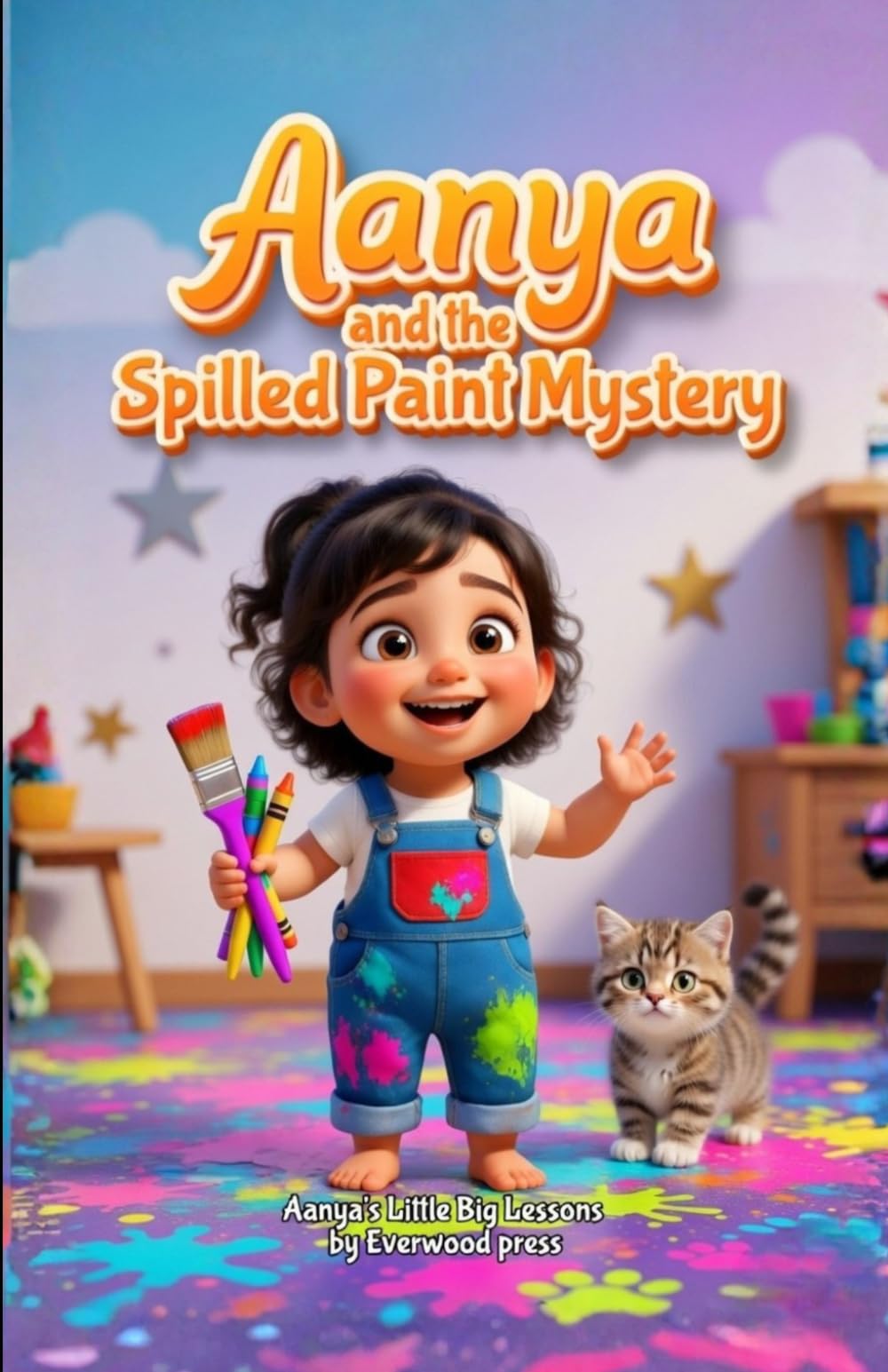 Aanya and the Spilled Paint Mystery: A Funny, Heartwarming Picture Book for 2–5 Year Olds about a Tiny Detective, Colorful Chaos, and Creative Cleanups (Aanya’s Little Big Lessons)