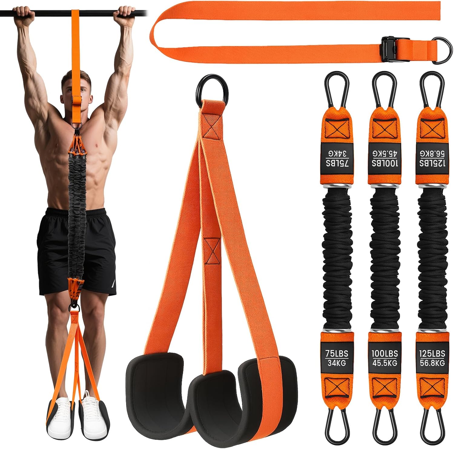 Pull Up Assistance Bands, Adjustable Heavy Duty Resistance...