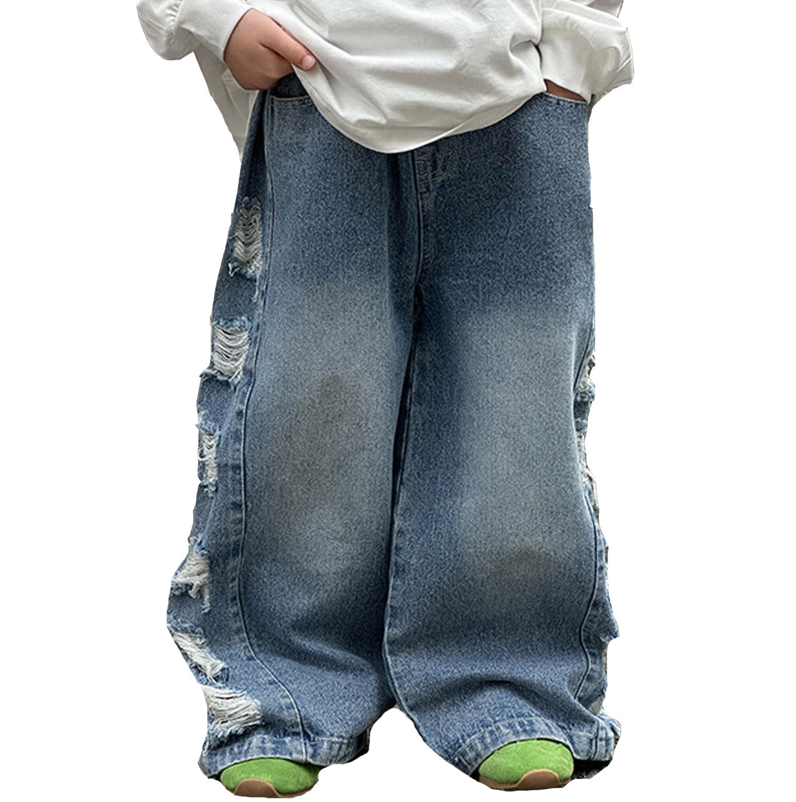 Pantalon Jogger Denim Garçon : Solution Pratique Facile À Enfiler 14 Ans - 6