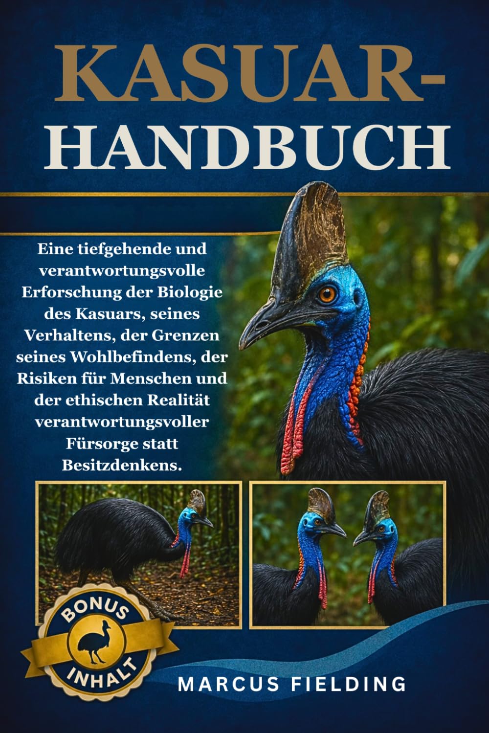 KASUAR-HANDBUCH: Eine tiefgehende und verantwortungsvolle Erforschung der Biologie des Kasuars, seines Verhaltens, der Grenzen seines Wohlbefindens, ... Fürsorge statt Besitzdenkens