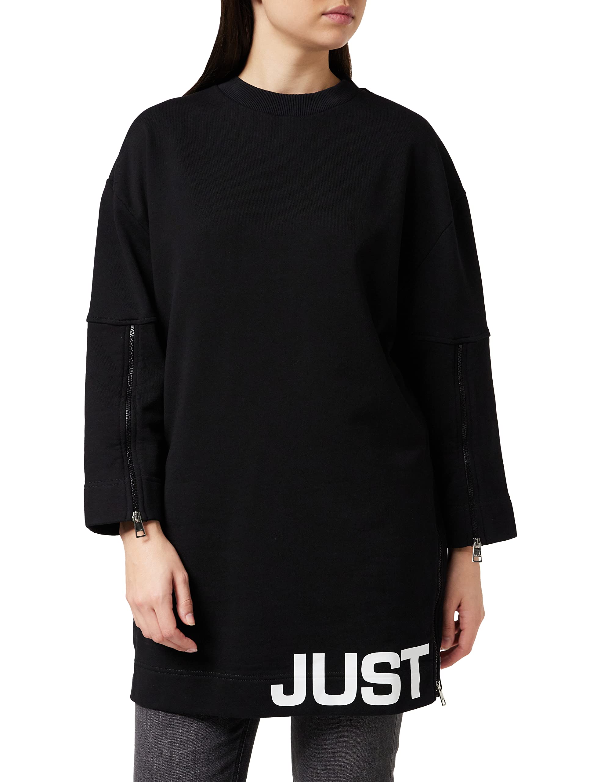 Just Cavalli Women's Abito-felpa a Maniche Lunghe Sweatshirt