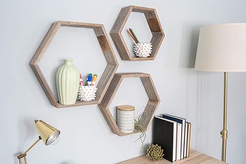 Miniatura 2 de BarnwoodUSA - Estantería de madera para colgar 100 % madera reciclada