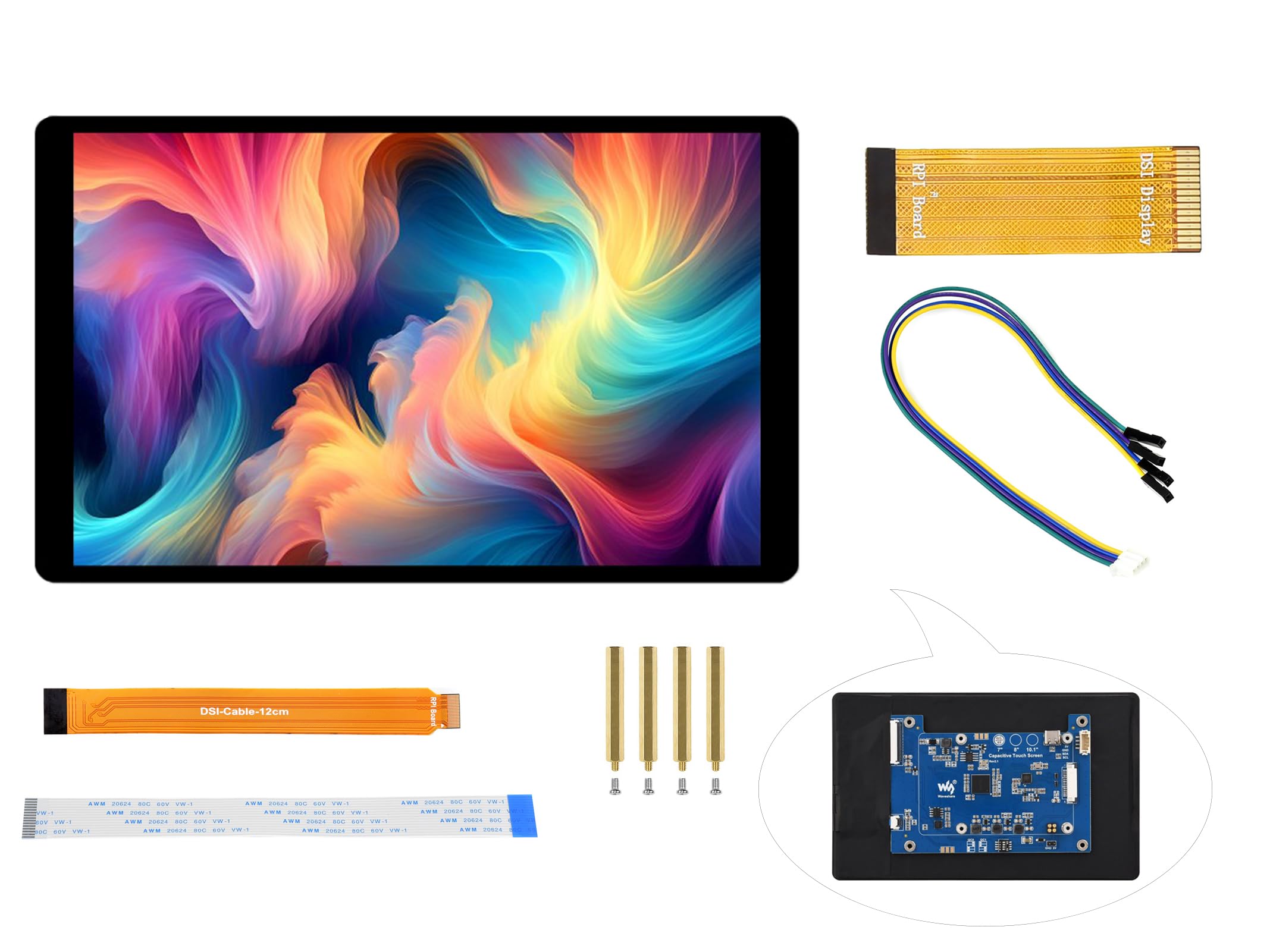 REALIZE 美容機器 2チャンネル LCDディスプレイ Amazon.com: 7inch DSI LCD Compatible with Raspberry Pi 5/4B/CM4/3B