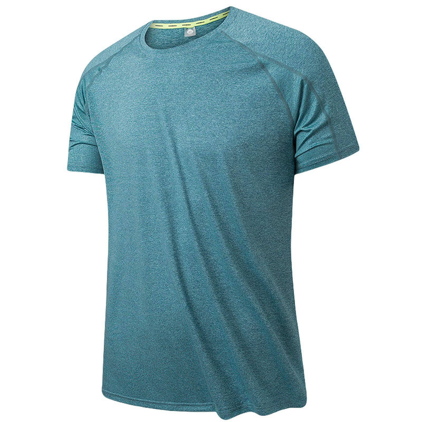 Męskie t-shirty męskie szybkoschnące koszulki sportowe - oddychające krótkie rękawy do biegania, siłowni, koszykówki i badmintona - wygodna odzież sportowa