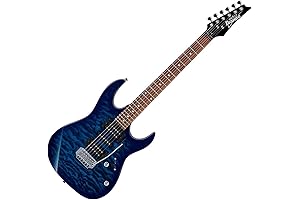 Ibanez GRX70QA TBB Trans Blue Electric Guitar Solid Body: Unbridled Power and Versatility