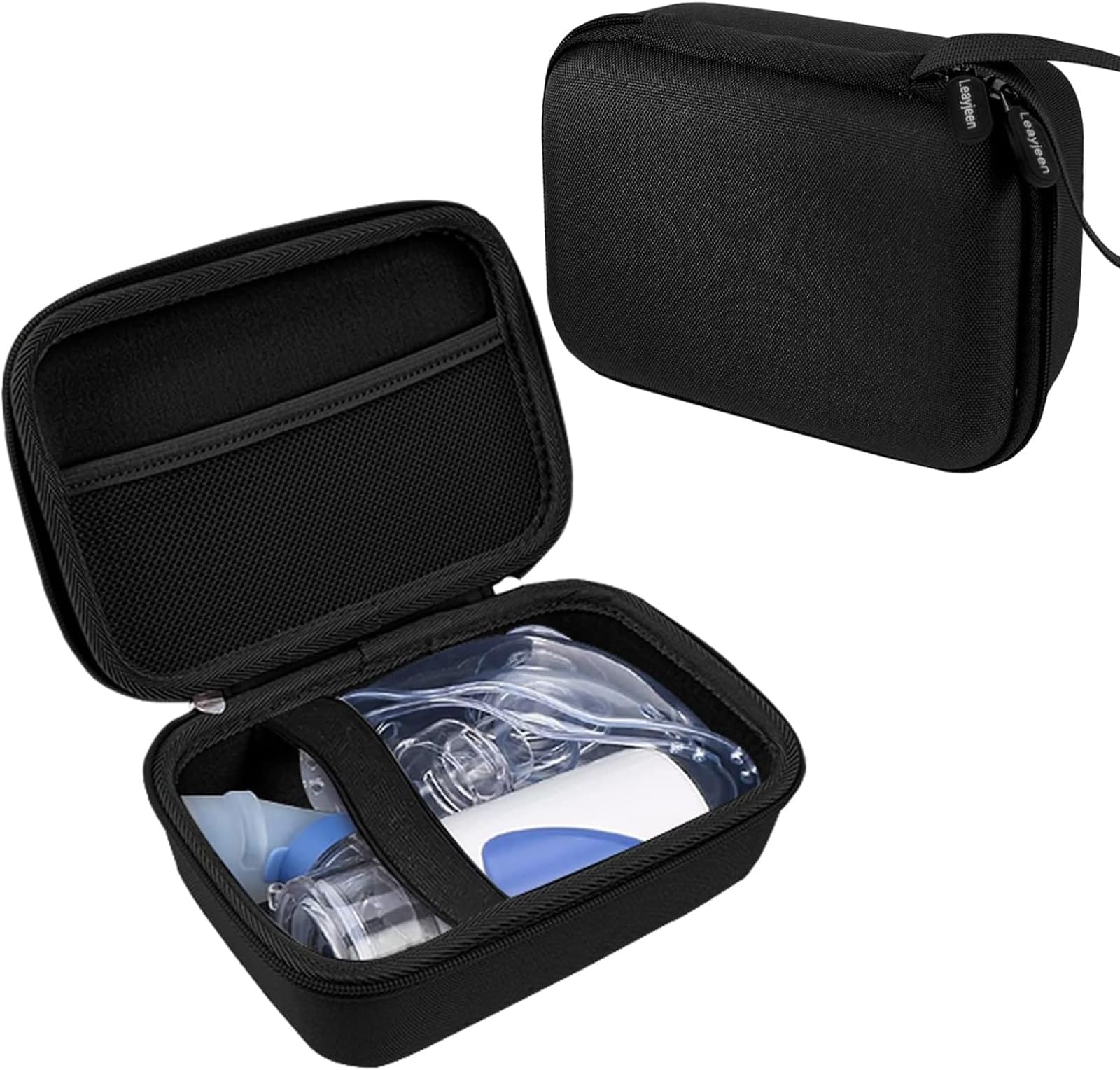Carrying Case Compatible with Meowyn/Audilo/Naweti/Gülife/PUERUK Portable Handheld Inhaler Nebulizer for Adults and Kids,Handheld Mesh Atomizer,Inhaler Spacer Bag-Black(Case Only)