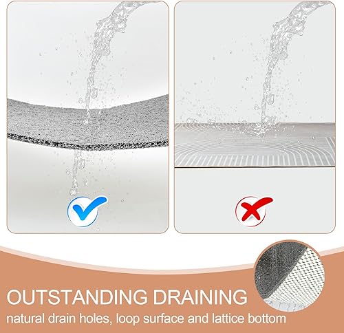 Miniatura 7 de Joyhalo Tapetes de ducha antideslizantes para personas mayores, 24 x 24 pulgadas, tapete de baño antideslizante para ducha interior, tapetes de baño