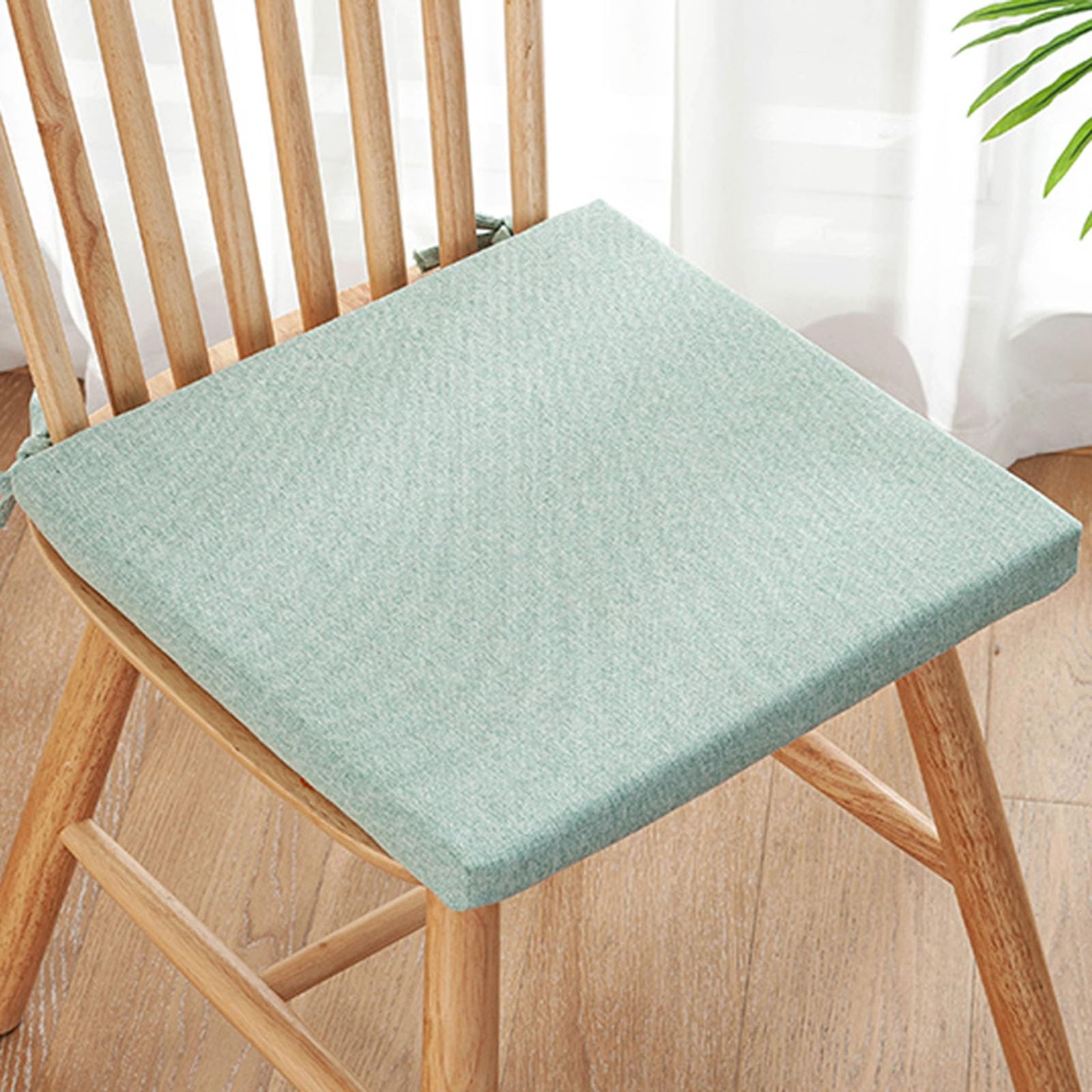Coussin de siège souple Konsilsa assise confortable en lin coloris C pour chaise de cuisine 40x40