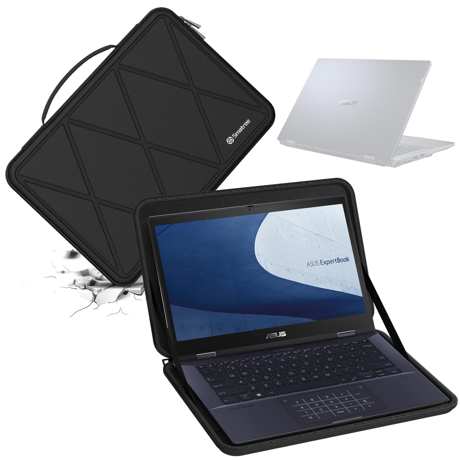 Smatree Hard EVA Protective Sleeve Case Compatible for 14 inch ASUS ExpertBook B3 Flip (B3402) Laptop Notebook Bag (X8259)