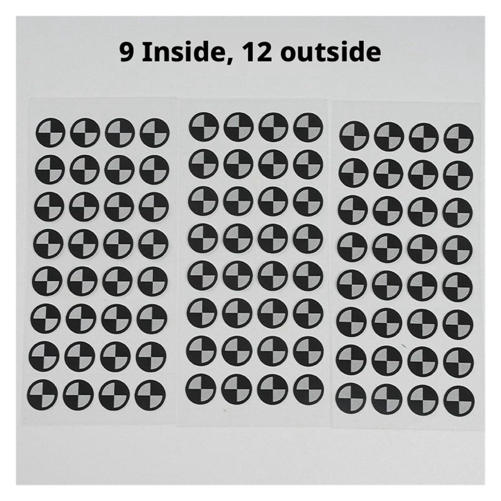 Skanowanie 3D Pozycjonowanie celów Znacznik punktu odniesienia dla drukowania 3D i inżynierii odwrotnej Zwiększa dokładność(1000pcs,Inner 16 outer 25mm)