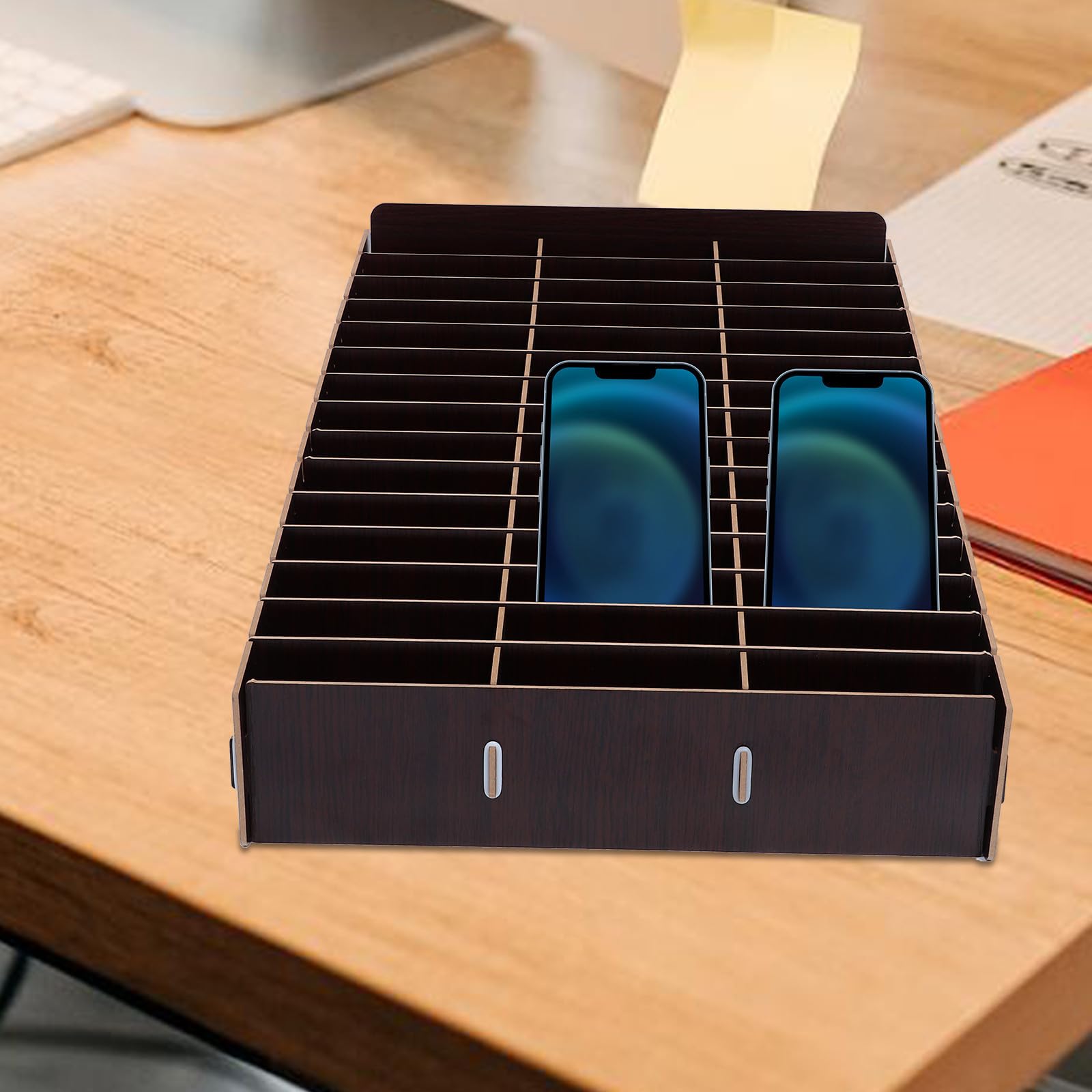 TOYANDONA Holz Telefonbehälter mit Mehreren Gittern für Klassenzimmer
