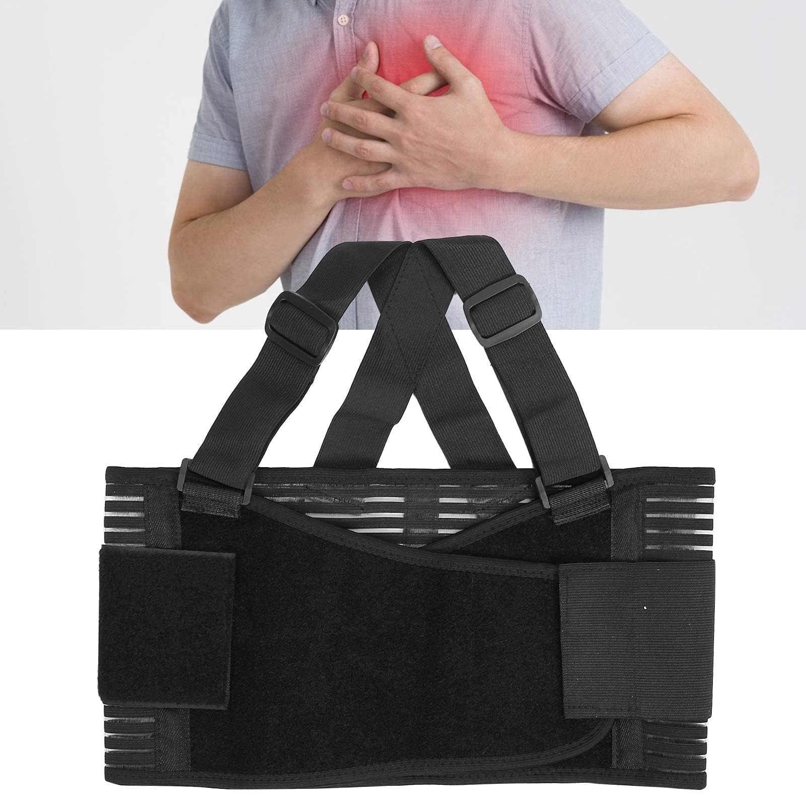 Vendaje Para Costillas Rotas, Vendaje Ajustable Transpirable Para La Cadera Vendaje Protector Lumbar Correa Protectora Costillas Envoltura Compresión Para Mujeres Y Hombres Alivio Para Costillas Rotas