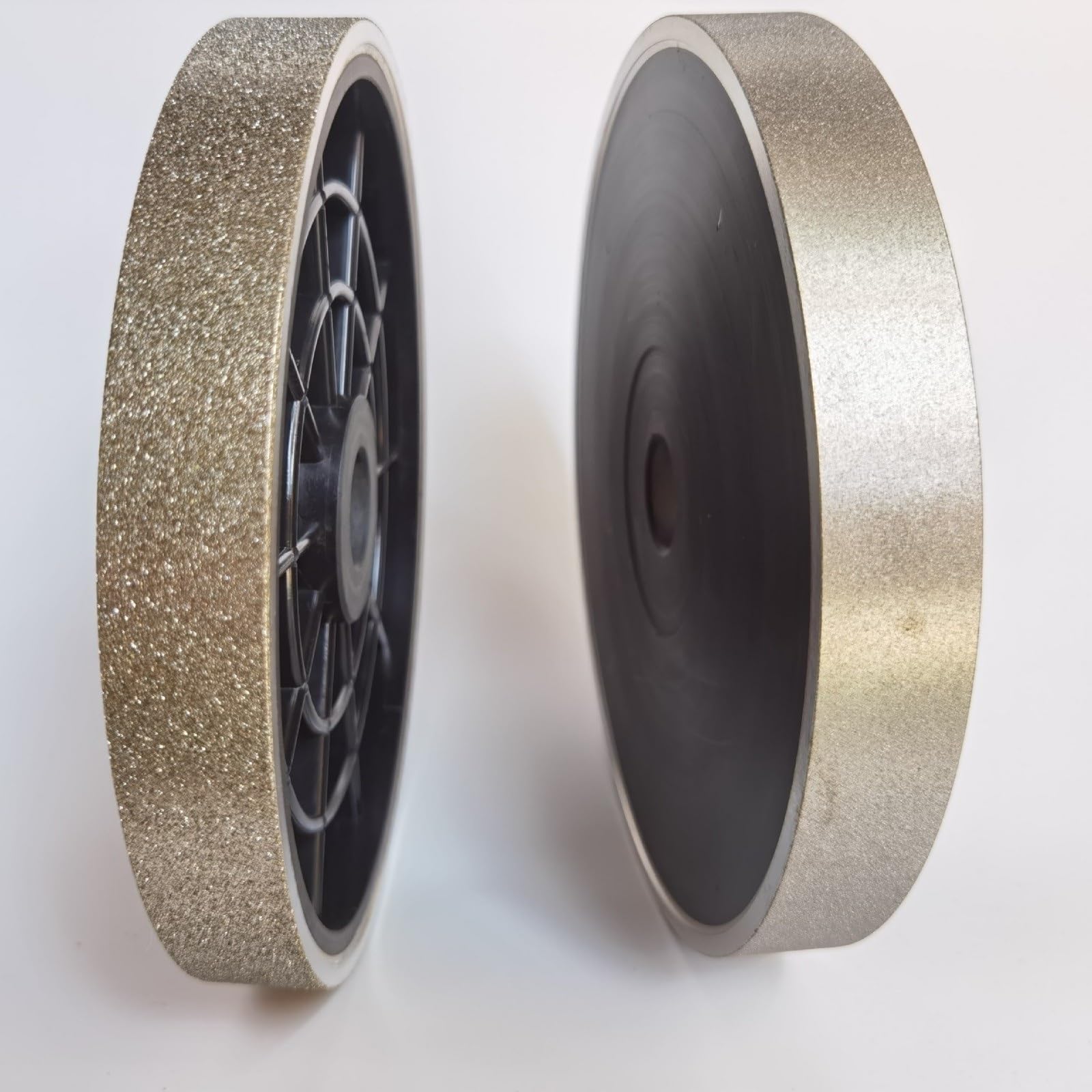 Mola diamantata da 8 pollici, diametro 200 mm, spessore 25, foro,4, lega elettrolitica, plastica, lucidatura parallela in giada Attrezzatura per la macinazione(With reducing sleeve800#)