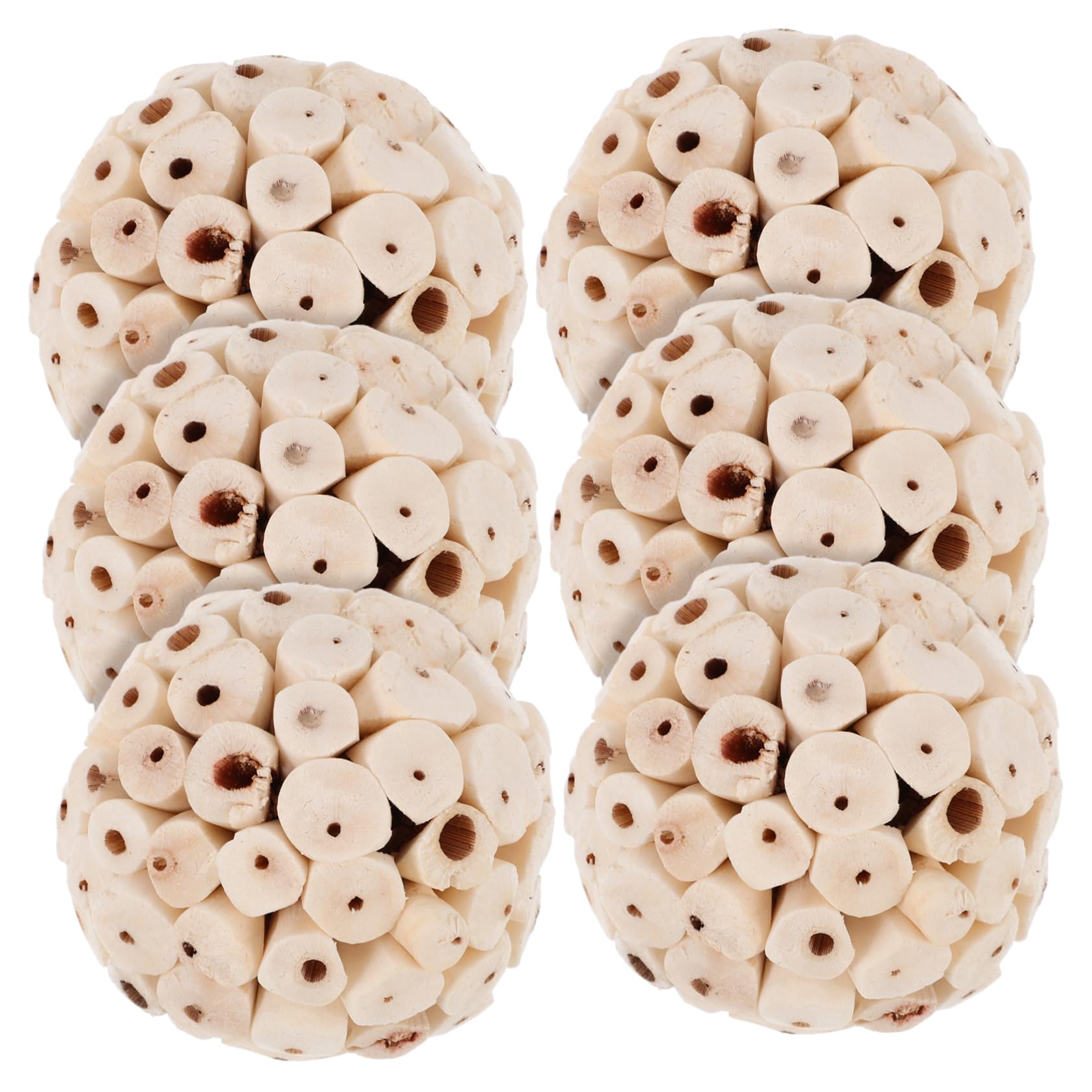 Beavorty 30pièces Jouets à Mâcher pour Oiseaux Et Rongeurs Balles à pour Perroquets Cobayes Et Hamsters Jouets Matériaux Comestibles