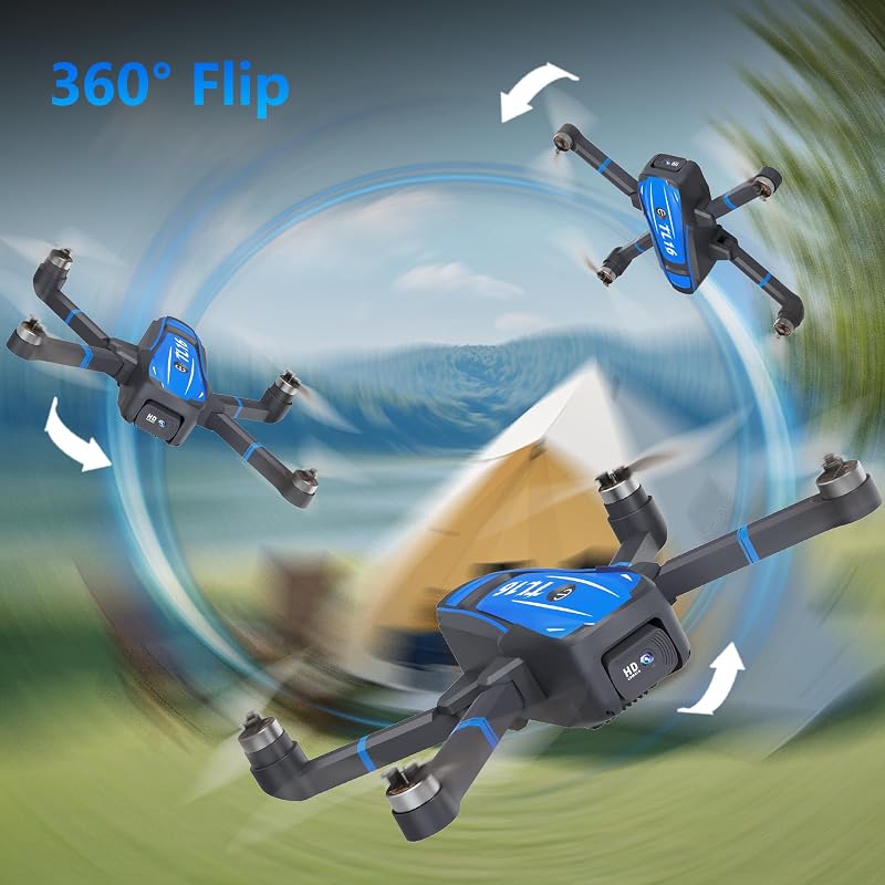 Toladrone TL16 1080P kamerás összecsukható drón kezdőknek optikai pozicionálással