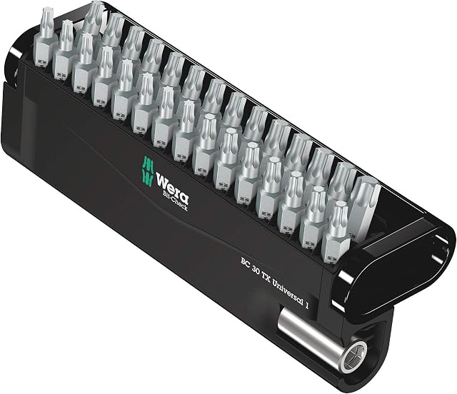 Wera 05057908001 TX "Universal 1" Bit-Check - Silver (31-Piece)