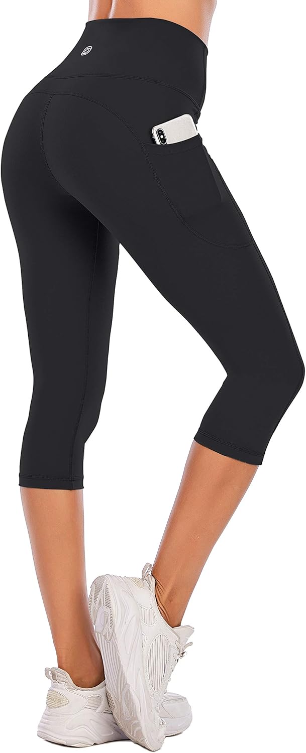 Women's activewear capris with pockets Clearance