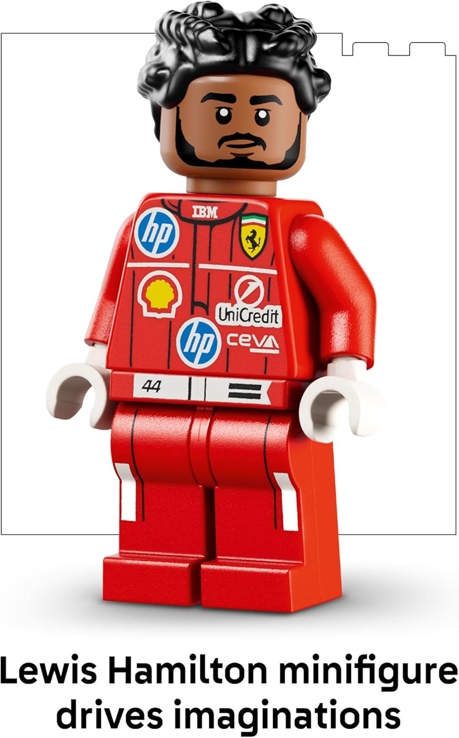LEGO Editions Scuderia Ferrari HP Lewis Hamilton Helmet - Building Set for Teens, Ages 14+ - Collectible F1 Display - Bedroom or Home Office Decor - Gift for Racing Fans - 43022