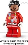 LEGO Editions Scuderia Ferrari HP Casque Lewis Hamilton - Ensemble de construction pour adolescents, 14+ - Exposition F1 collectible - Décoration de chambre ou de bureau à domicile - Cadeau pour les fans de course - 43022