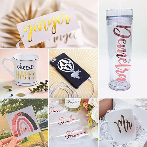 Miniatura 9 de HTVRONT Vinilo permanente negro  Vinilo negro mate de 12 x 65 pies para Cricut, Rollo de vinilo adhesivo para Cricut, Silhouette Cameo y otros