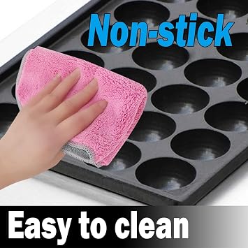 Takoyaki Maker Commercial Pan 84 Holes Electric Grill Machine For Cake Pops, Pancake Balls, Donut Holes, 6000W