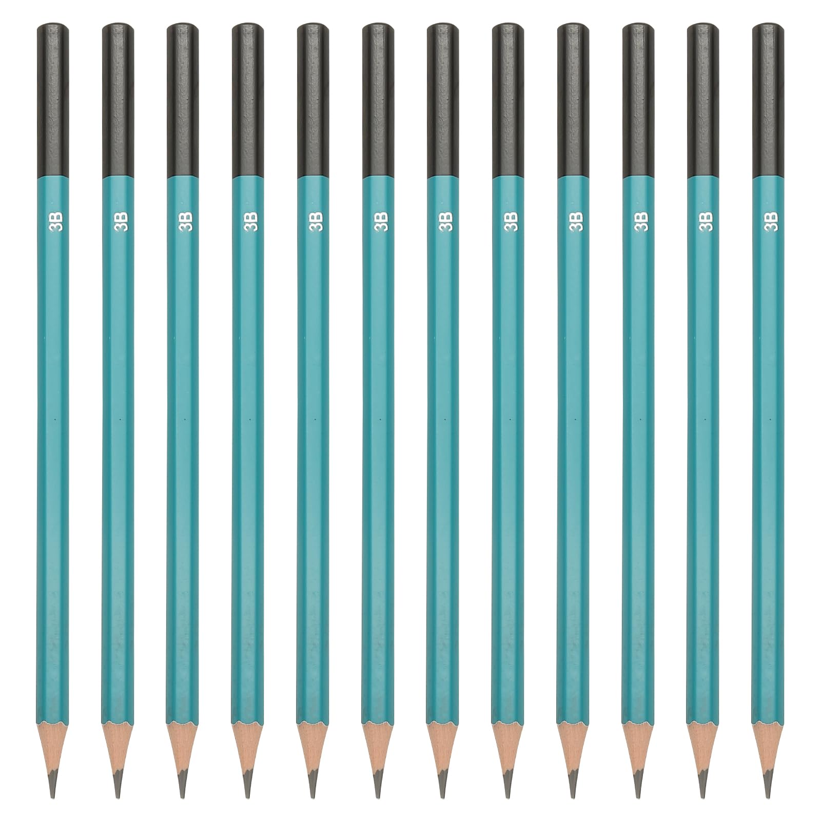 PATIKIL 3B Drawing Pencils for Sketching, 12PCS Sketch Pencils for Drawing Art Pencils Graphite Wood Pre-sharpened for Drawing Sketching Artist,