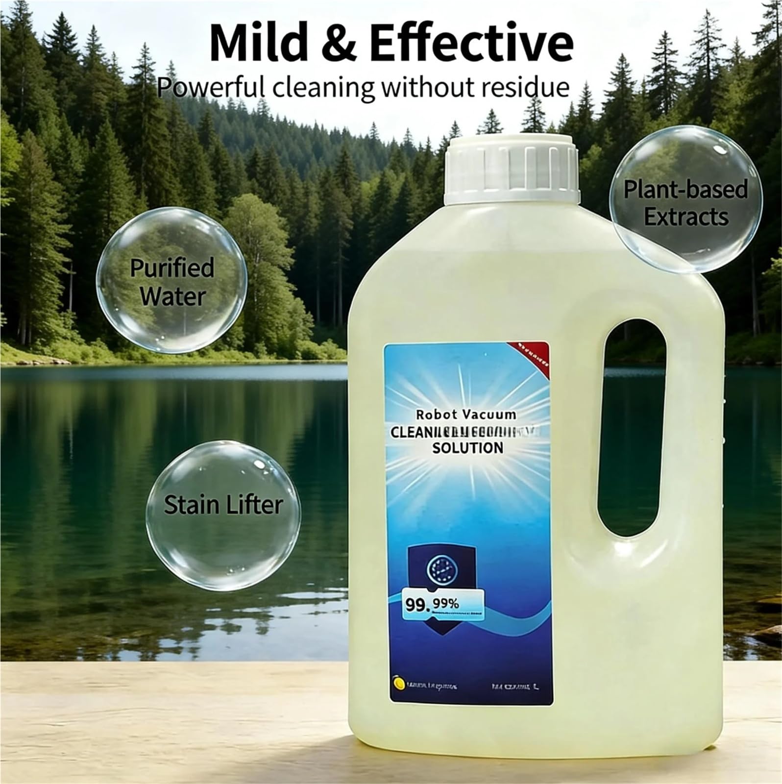 Solución Limpiadora De Suelos 1000 Ml, Compatible Con Ecovacs X5