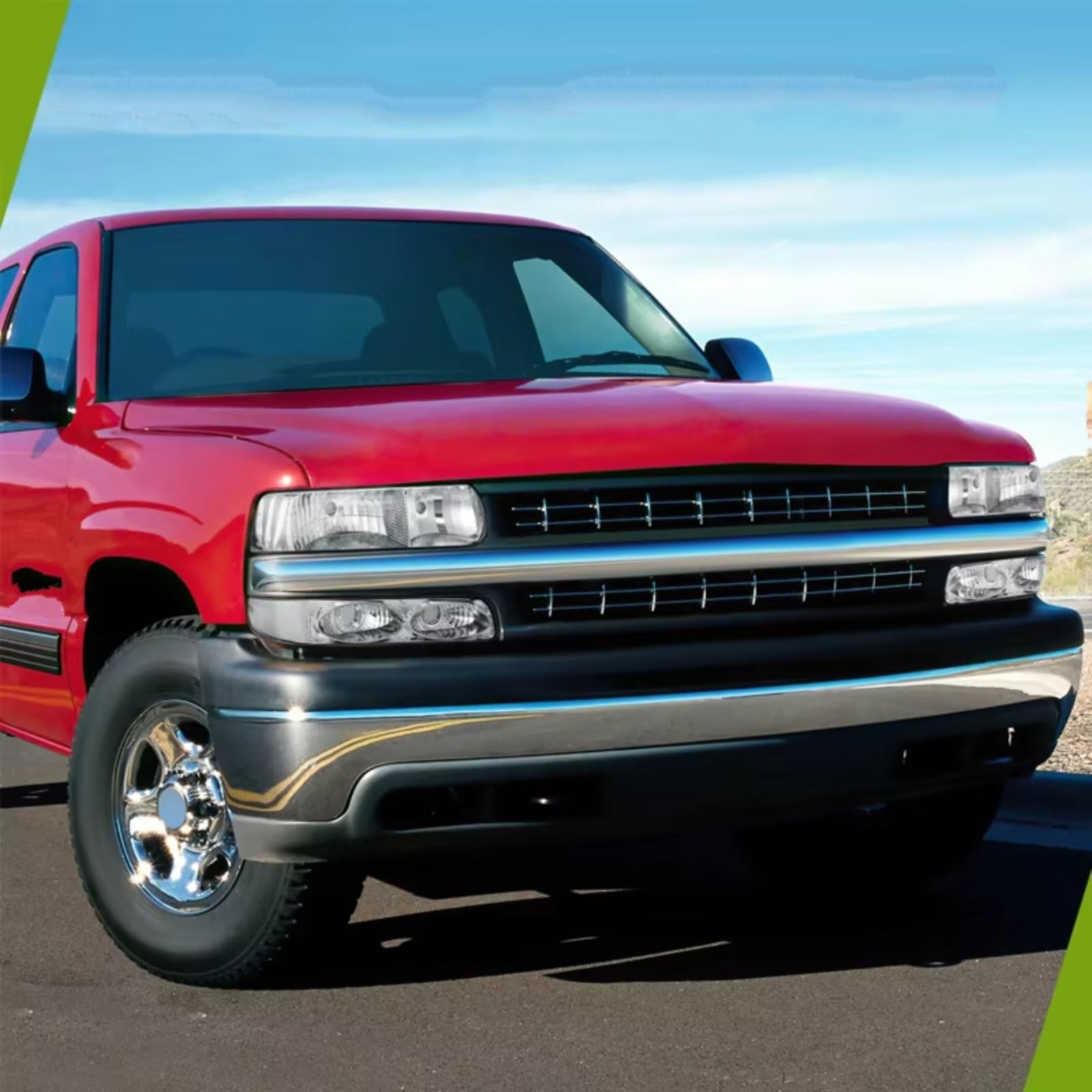 Fari Paraurti Anteriore Per Chevy Per Silverado 1999-2002 Per Suburban Per Tahoe Fari Luci Di Direzione Alloggiamento Lente Trasparente Senza Lampadina Luce Marcia Diurna
