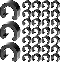 Vista 1 de 100 piezas de clips en C para bicicleta, abrazaderas de guía de manguera, cables de cambio de freno con caja de plástico para bicicleta MTB