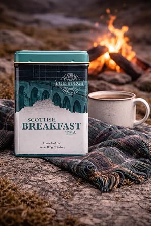 Scottish Breakfast Tea Caddy Edinburgh Tea and Coffee Scotland Gift Loose Leaf Tea