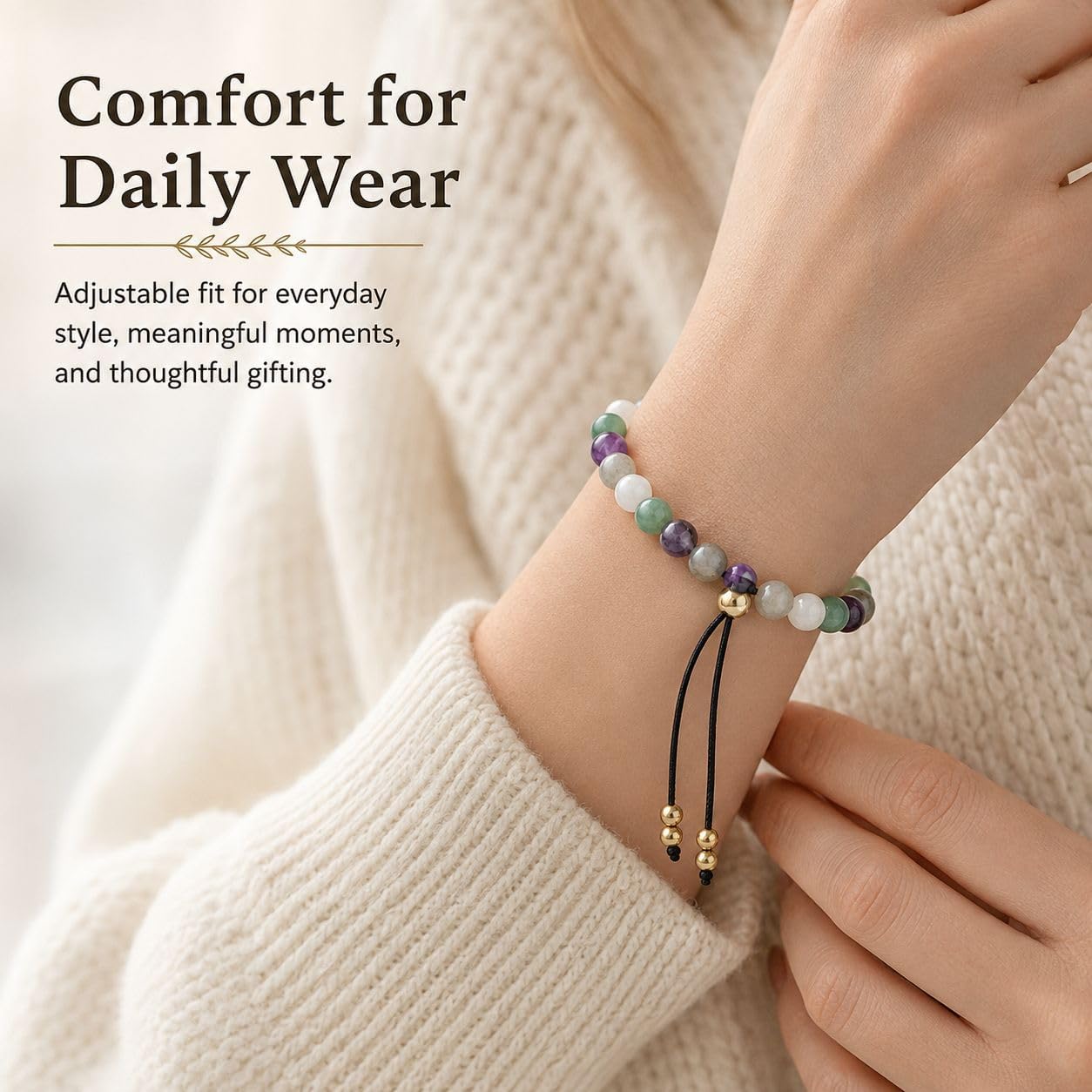 Natural Healing Crystal Bracelet for Women and Men image 4