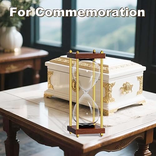 Miniatura 19 de Reloj de arena de arena de 30 minutos: reloj de arena de madera pequeño, reloj de arena, reloj de arena de oro antiguo 30 minutos, reloj de arena